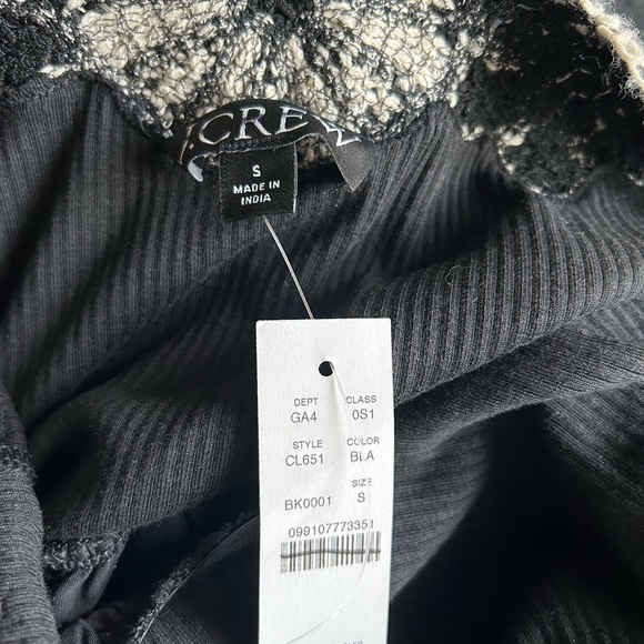 J. Crew Black crochet Mixy Dress with White Floral Detail - Picture 8 of 8